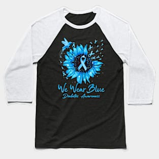 In November We Wear Blue Diabetes Awareness Baseball T-Shirt